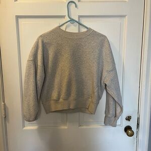 Abercrombie Heather Gray Fleece Sweatshirt